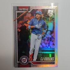 Topps Series 1 CJ Abrams #152 Parallel Washington Nationals 2026 Baseball Card