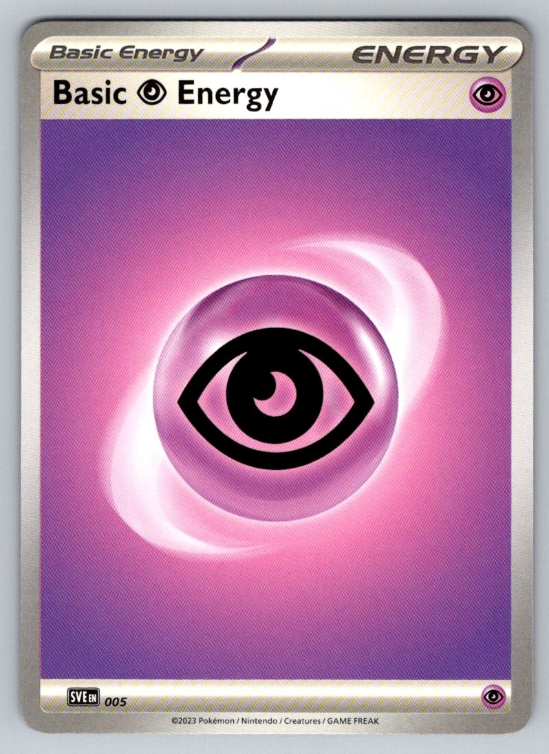 Basic Psychic Energy 005 Common SVE: Scarlet & Violet Energies Pokemon Near Mint