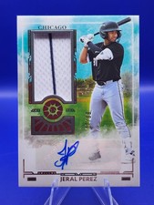 2025 Boys of Summer Jeral Perez /99 Auto Jersey Chicago Cubs Prospect RC Rookie