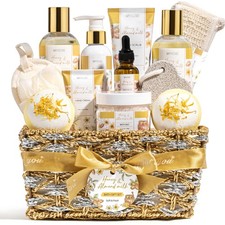 Birthday Gifts for Women, Honey  Almond Milk Relaxing Spa Gift Baskets for W...