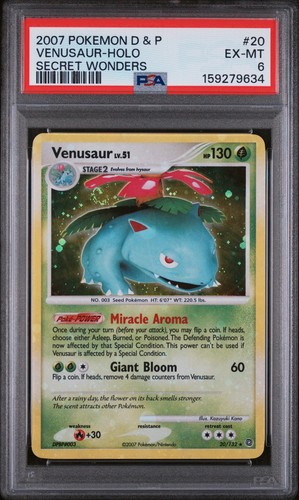 Venusaur graded PSA 6 for sale on eBay