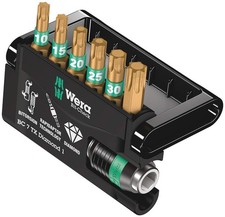 BIT-Check 7 TX Diamond 1 TORX-BITS + Universal BITHOLDER