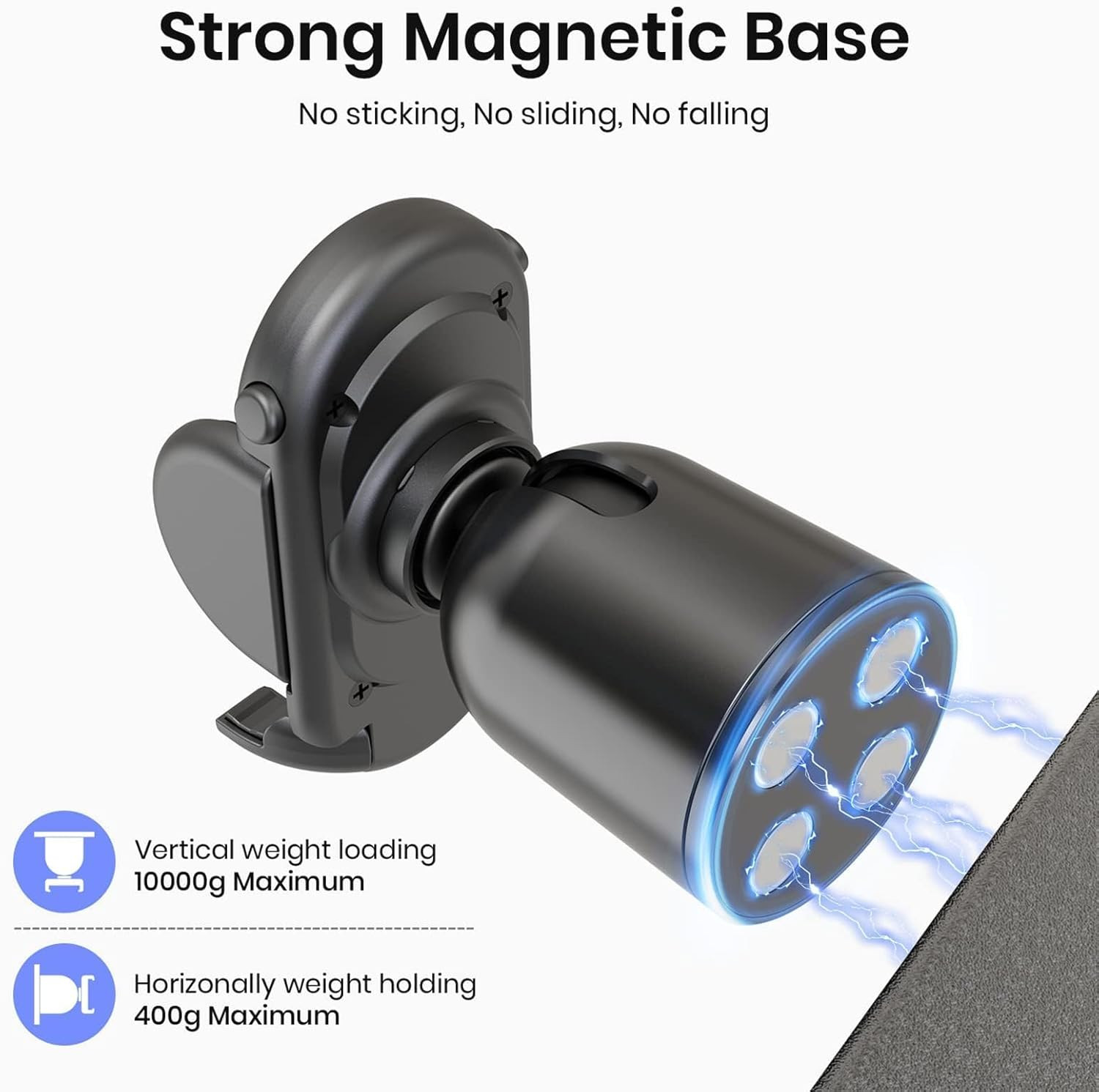 Miikare Gym Phone Holder - Magnetic, 360 Rotating, Home & Gym Essentials for All thumbnail 5