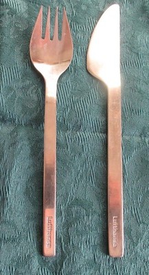 Vtg Lufthansa German Airline Flatware 1978 J A Henkels Knife 1979 Hepp Pforzheim