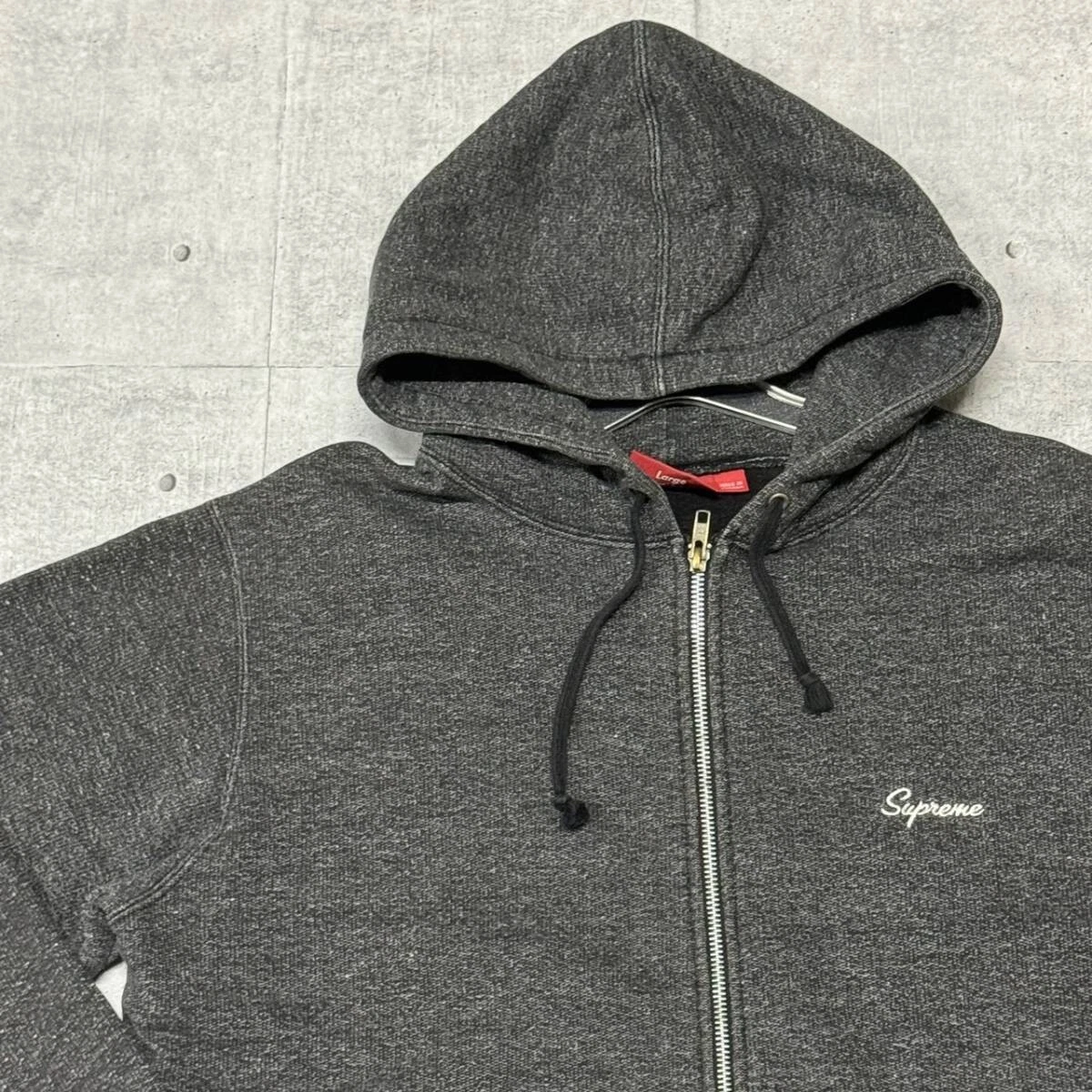 Sweat à capuche zippé Supreme Script Heatherzip 08AW Supreme Script Logo