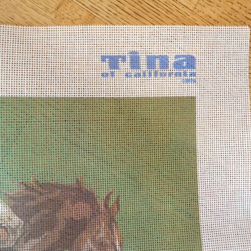 Lienzo My Kingdom for a Horse Needlepoint 23x18 Tina of California 5041 de colección - Imagen 6 de 10
