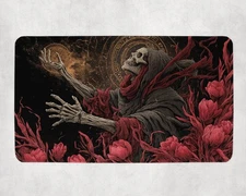 Undead Necromancer Skeleton Zombie Dark Fantasy Horror MTG Playmat