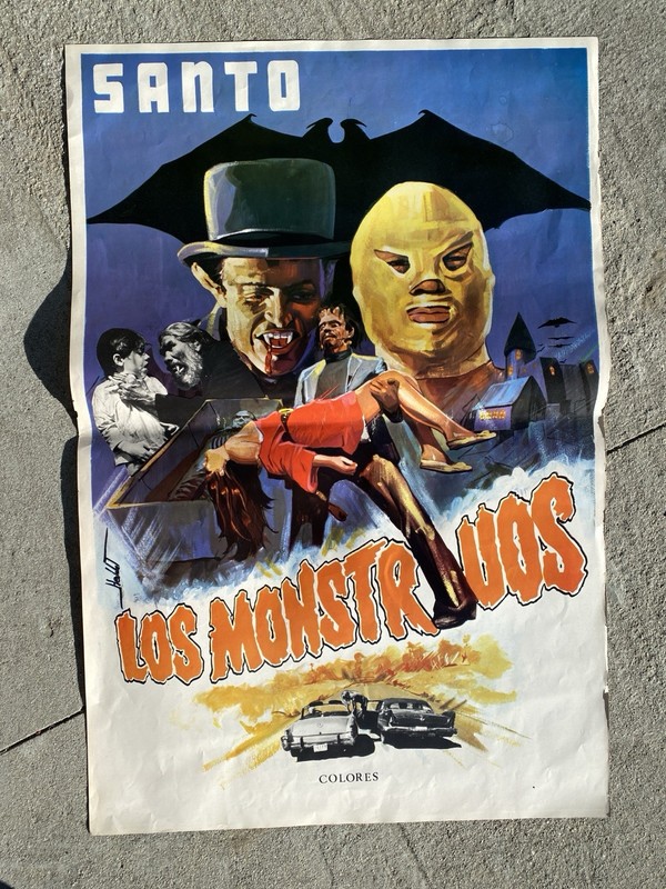 Santo and Blue Demon Against the Monsters 69 Frankenstein Dracula Wolf man Mummy