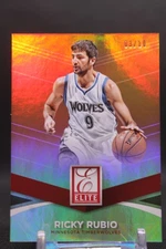 Ricky Rubio #76 2014-15 Donruss Elite Gold Minnesota Timberwolves SN/10