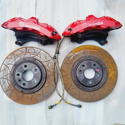  2015 AUDI S3 8V 6 PISTON BREMBO GT CALIPER ROTOR STAINLESS STEEL LINE SET KIT