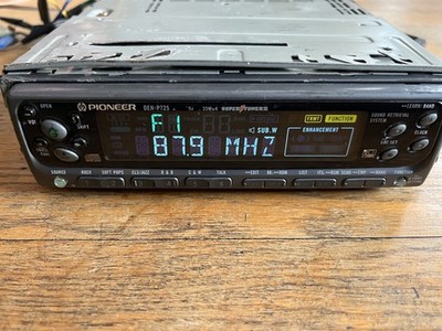 Pioneer DEH P725 single din w/ Remote, harness,  and accessories tested working 
