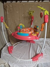 Fisher-Price Animal Activity Jumperoo Pink Petals Lights Music Baby Toys