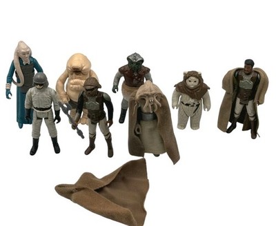 Kenner Star Wars Action Figuren x8 Set Ewoks Jabba's Palace Sammlerstücke
