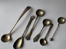 6 x Vintage EPNS Mustard/Salt Spoon