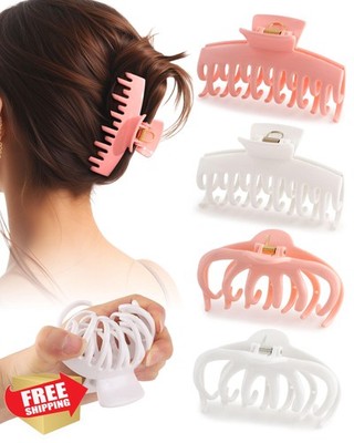 CHLINS Hair Claw Clips 4 Pack Silicone Bendable