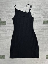 Reformation Dress Womens Small Black Assymetrical Knit Bodycon