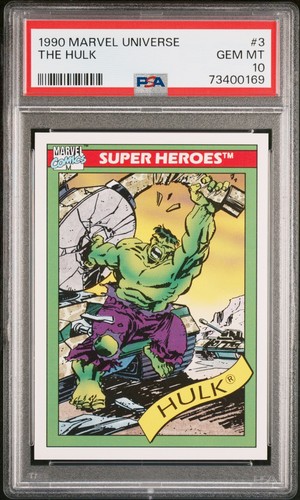 1990 MARVEL UNIVERSE #3 THE HULK 💎PSA 10💎