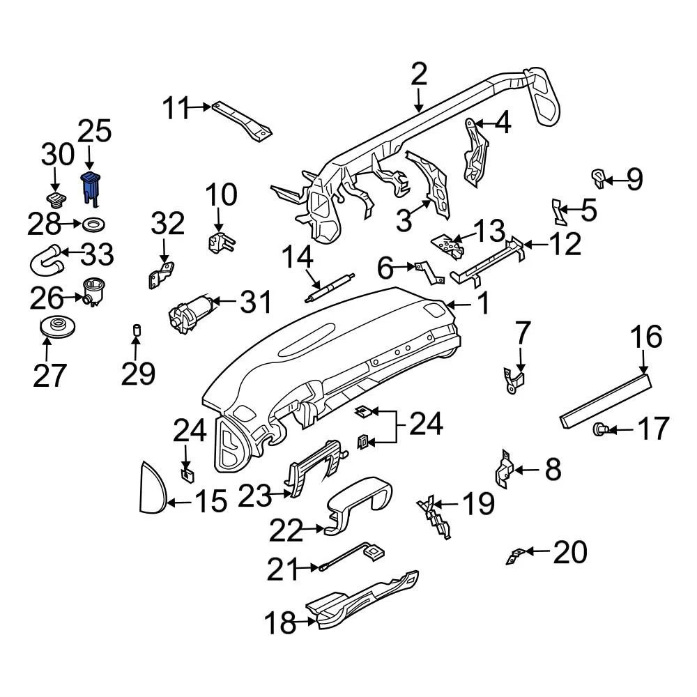 Audi R8 2008-2015 Intake air temp sensor P/N 1J0907543A