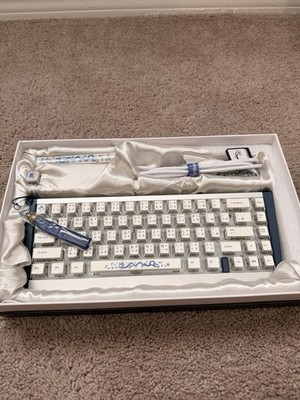 Ducky Year of the Dragon 2024 Aluminum Wired Illuminated White Blue Keyboard