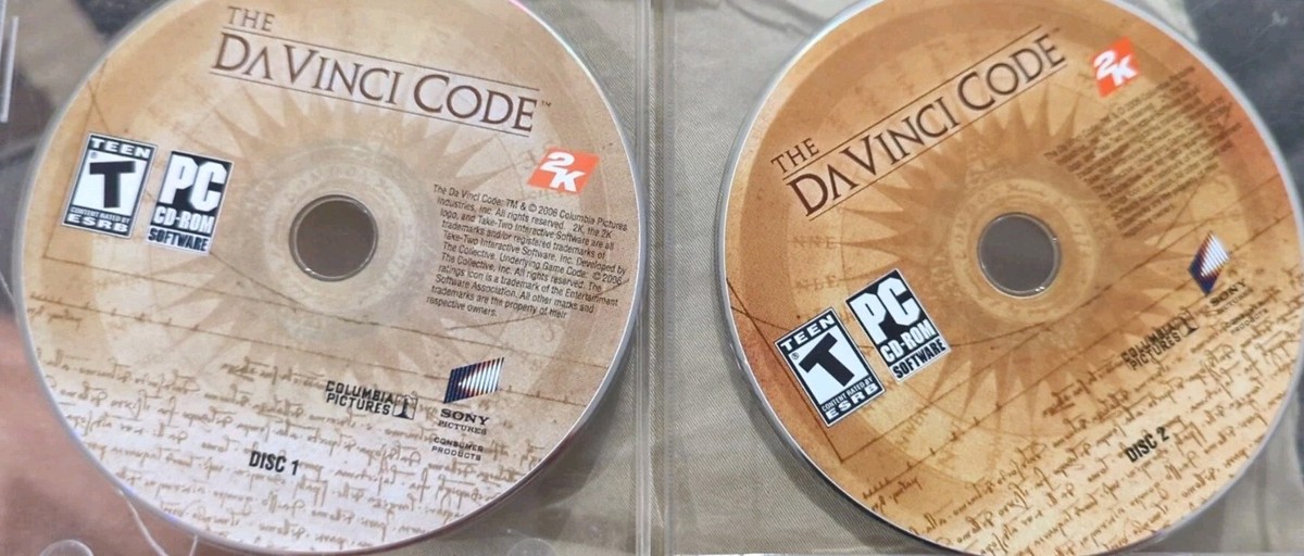 The Da Vinci Code PC CD-ROM 2006 Take-Two 2K adventure game for