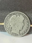 1907 S Barber Half Dollar, G to VG