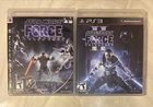Star Wars The Force Unleashed I & II PS3 Complete CIB PlayStation 3 Lot