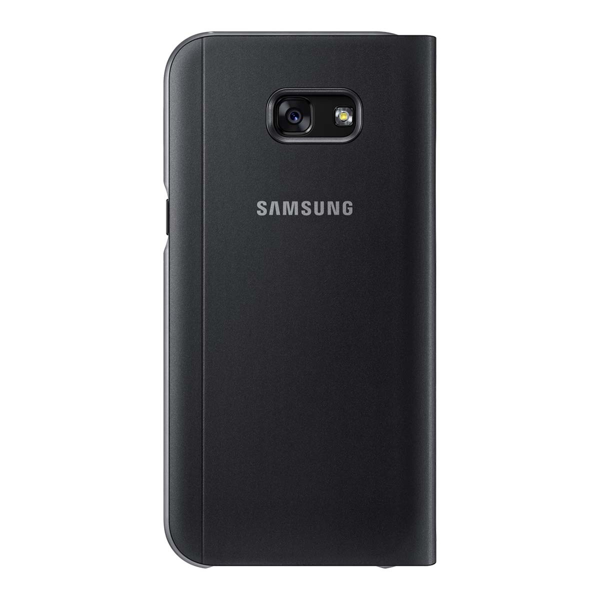 Etui Smart View pour Galaxy A5 2017 noir en polyuréthane