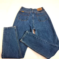 Vintage Jordache Basics Womens Jeans Sz 14 W 30 Ins 31" High Rise Tapered Cotton