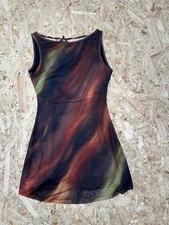 Multicolor Print Backless A-line Forever 21 Women's Mini Dress Sz Medium