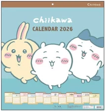 NEW Sunstar Stationery Chiikawa Square 2026 Calendar 45 x 42 cm CL-072