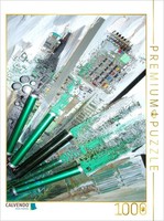 Calvendo Puzzle Bright Green | 1000 Pieces, Finished Size 25.2 × 18.9 In (64 × 4