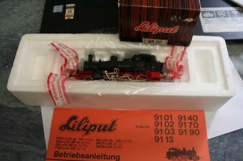 LILIPUT H0 9102 DAMPF-LOK BR 91 der DRG DC  BASTLER     OVP! MM108/06 | Zustand: Gebraucht