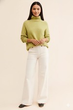 PILCRO AND THE LETTERPRESS - Kit Utility Wide Leg Pants Cream - Size 31