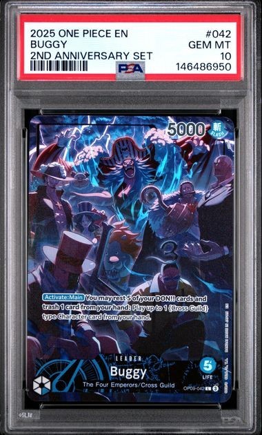 ONE PIECE BUGGY 2025 VERSION 2ND ANNIVERSARY SET #042 PSA 10 | eBay