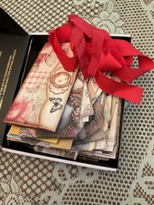 Lot Of 300 Pieces Probably Ephemera Folio Fancy Envelope Paper Scraps Ribbon