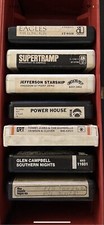 Vintage 10 Count 8 Track Tape Faux Leather Carrying Case
