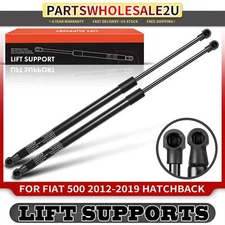 2 Pcs Rear Hatch Trunk Lift Supports Shock for Fiat 500 2012-2019 Hatchback Only