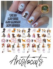Aristocats Waterslide Nail Decals Set Of 50 Instructions & Bonus