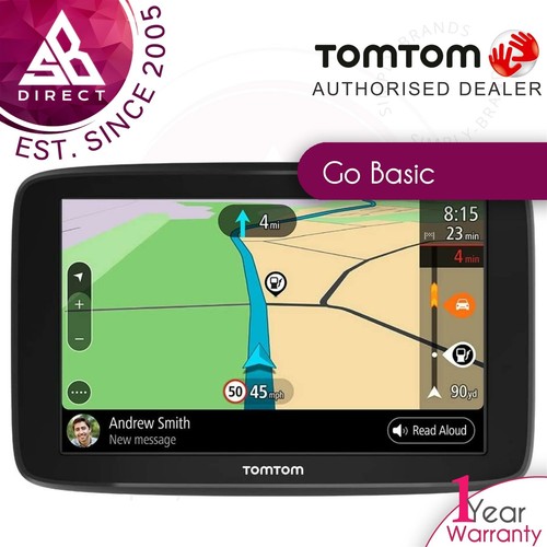 TomTom Go Basic 6'' Car GPS Sat Nav│Lifetime Europe Maps + Live Traffic