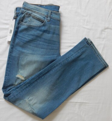 NWT Men HUDSON BYRON STRAIGHT Jeans BLUE Distressed Ripped NM255ZZKT 33; 34; 38 