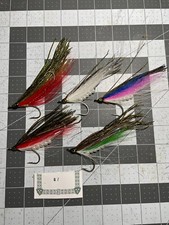 5 hand tied Streamer fly with stinger hook Salmon steelhead Pike Bass Musky  07