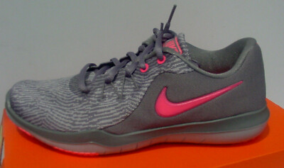 Nike Women's Shoe Gray Pink Coral Flex Supreme TR 6909014-003 Sz 7 NIB