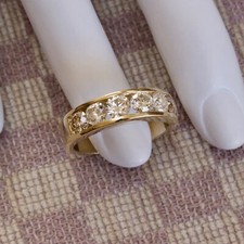 NEW UNISEX 14K YELLOW GOLD TWO CARAT 6mm NATU...