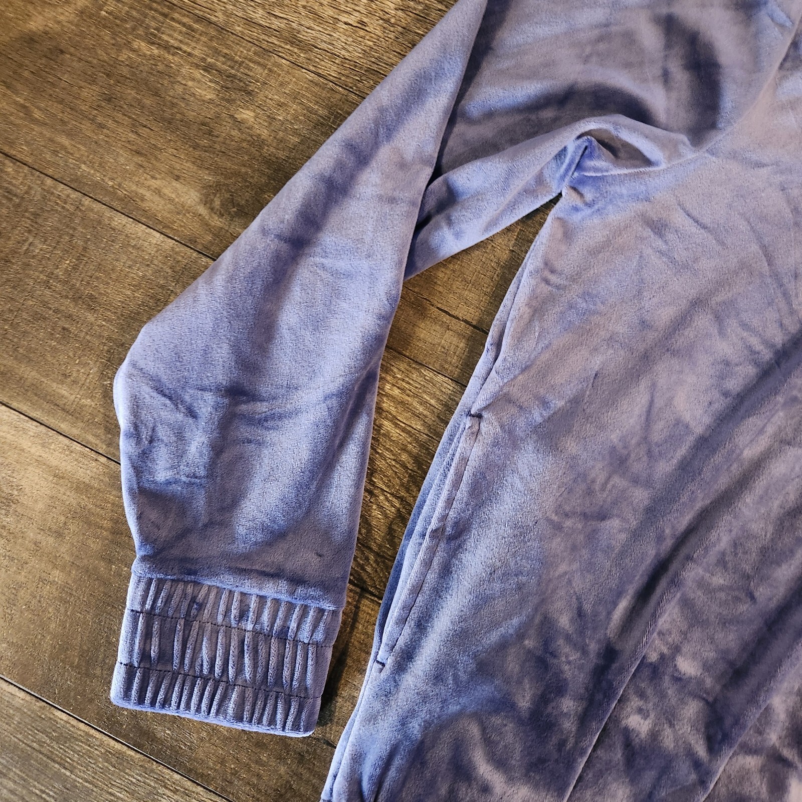 FILA Felpa con cappuccio donna XL blu felpa velluto tasche 1 4 zip retrò