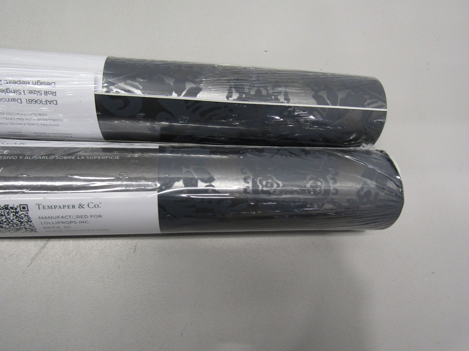 Tempaper & Co. Damsel Peel and Stick Wallpaper in Black Velvet Lot of 2 Rolls eBay