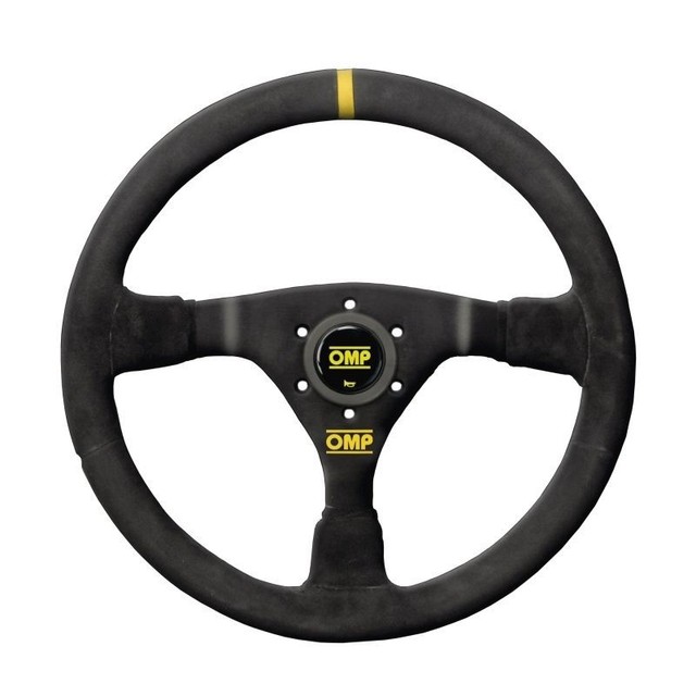 OMP WRC Steering Wheel Alcantara 350mm Semi Dished Ompod1979blk With