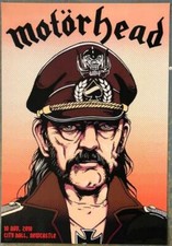 MOTORHEAD - LEMMY KILMISTER - 2010 - POSTER - CITY HALL - NEWCASTLE - GIGPOSTER