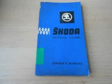 1968 Skoda Octavia Combi Owners Drivers Manual Factory Original Vintage OEM
