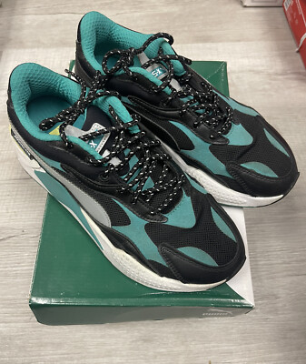 Size 7.5 - PUMA RS-X3 x Mercedes-AMG Black Spectra Green | eBay