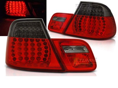 Baklykter for BMW E46 03-06 COUPE Red Smoke LED Gratis frakt LDBMF2WL XINO CA
